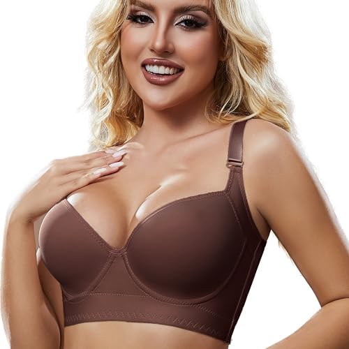 Super Push Up Bra Smoothing Back Fat Bra with Support T Shirt Bra