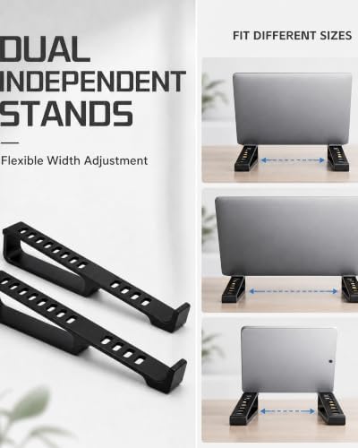 Portable Laptop Stand for Desk, Laptop Riser for Cooling & Comfort