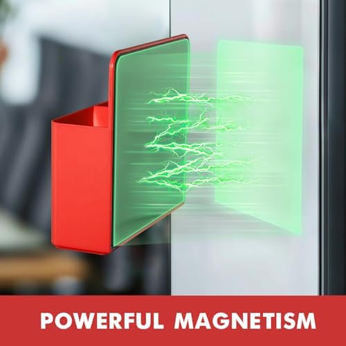BEYGORM Plastic Magnetic Pen Holder, Powerful Magnet, 2 Pack