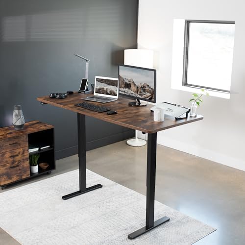 VIVO Rustic Vintage Brown 71 x 30 in Standing Desk, DESK-KIT-0B7N