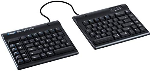 KINESIS Freestyle2 Blue Wireless Ergonomic Keyboard for Mac (9" Standard Separation), Dark Gray