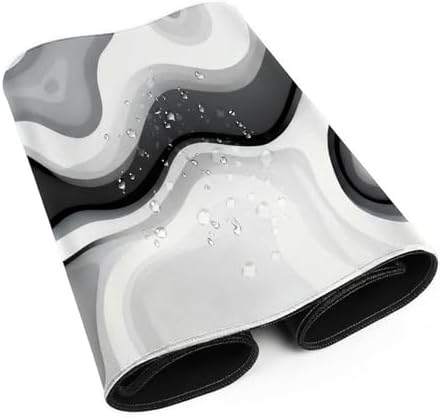 Large Gaming Mouse Pad 31.5x15.7 Inch,Gray Abstract Desk Mat Cute Keyboard