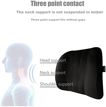 Forbell Premium Memory Foam Car Neck Pillow with Washable Cover - Provides Comfortable Neck Support for Driving and Travel 1pc(Black)