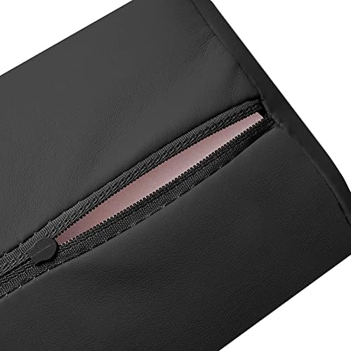 Saloniture Half Round Neck Massage Table Bolster Pillow Pad - 13 x 6 x 3 Inch - Black