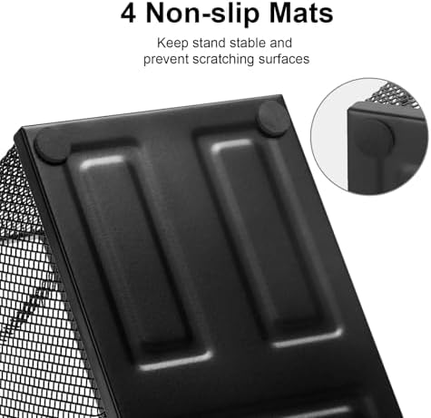 Comix 2 Packs Mesh Pen Holder, Desk Organizer for Home Office, Black