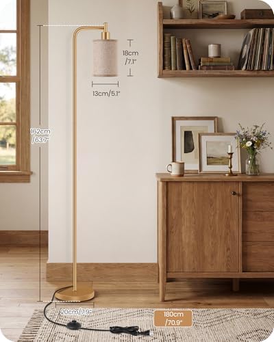 Dimmable Floor Lamp for Living Room with Remote & 10W Bulb
