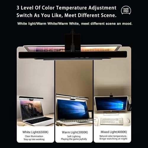 Dimmable LED Monitor Light Bar Hanging Table Lamp for Home Office Game