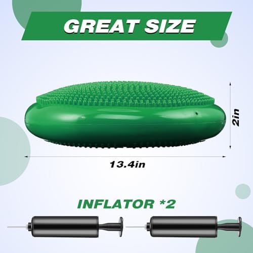 Leitee 10 Pcs Wobble Cushion Inflated Wiggle Seats Balance Disc