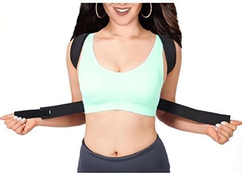 Berlin & Daughter Posture Corrector - Fully Adjustable Breathable Clavicle Chest Back Support Brace for Improves Posture & Provide Lumbar Support Back Pain Relief - Perfect for Men & Women - Small
