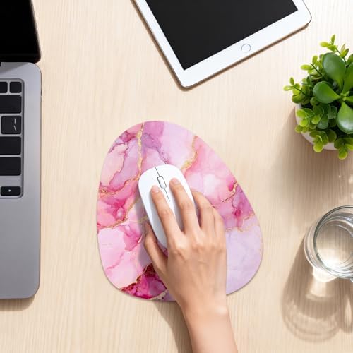 Water Drop Mouse Pad 7.3x8in Non-Slip for Laptop, Leaves
