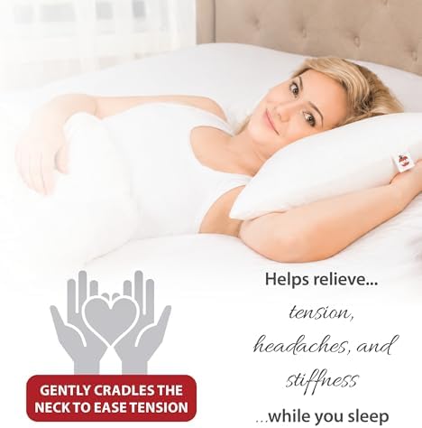 Bowtie Ergonomic Cervical Pillow for Neck Pain Relief, Side Sleepers