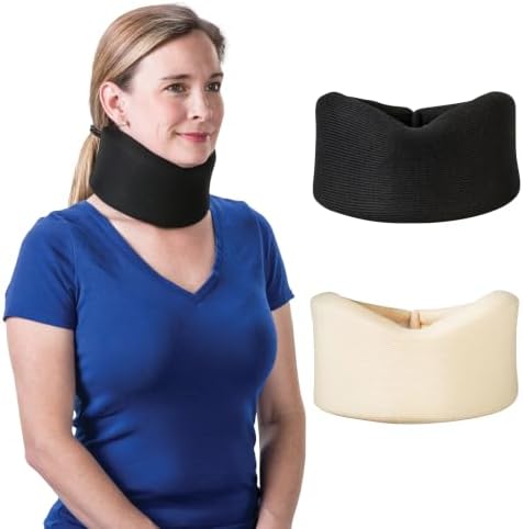 Soft Foam Neck Brace for Neck Pain, Whiplash & Cervical Support, Beige, 3"