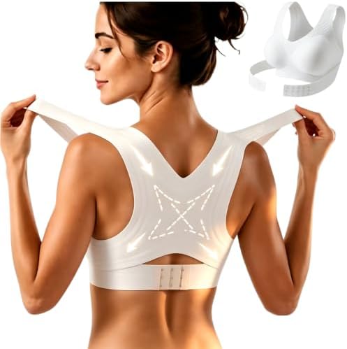 Front Closure Bras for Women Posture Corrector Cross Back Jelly Bralettes