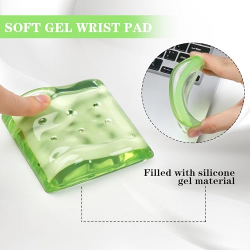 Ergonomic Gel Wrist Rests for Laptop 2pcs - Green