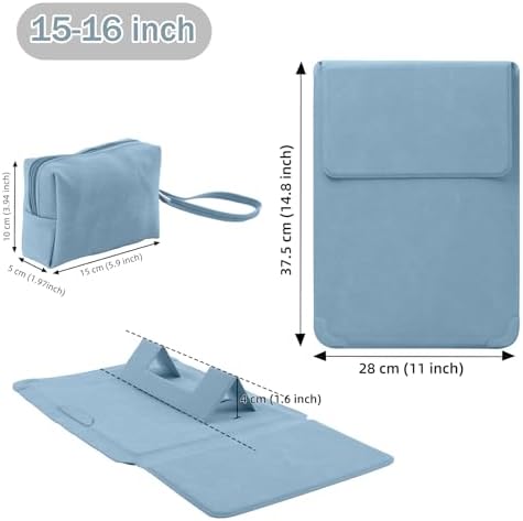 15-16 Inch Protective Laptop Sleeve with Stand, for MacBook Pro/MacBook Air