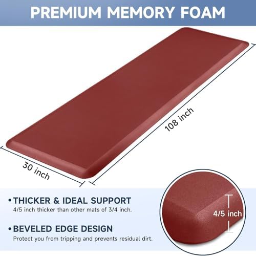 4/5 Inch Thick Kitchen Mats for Floor, StepRite Kitchen Rug for Standing