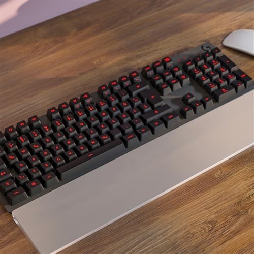 Custom Acrylic Keyboard Wrist Rest, Transparent/Frosted RGB Wrist Pad for Mechanical Keyboard (Color : Frosted, Size : 100%)