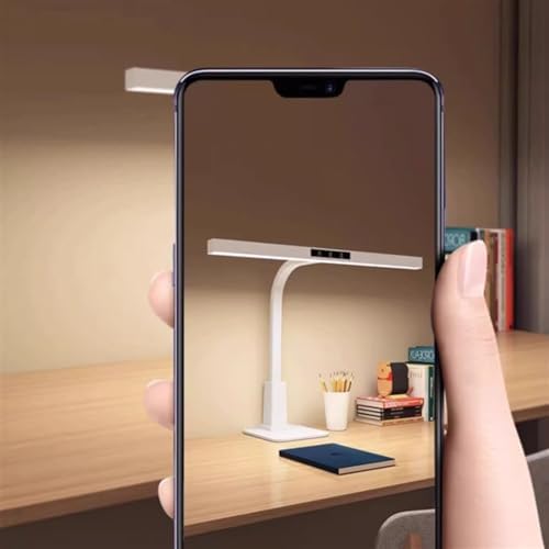 Eye-care Study Lamp, LED Desk Lamp for Home Office, Full Spectrum Eye Protection Desk Lamp, 4000K Adjustable Height Gooseneck Desk Light, Stepless Dimming, Touch Control ,LED Table Lamp(80cm)