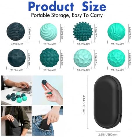 Magnetic Sensory Fidget Balls (8PCS), Weighted Magnet Balls Fidget Toys