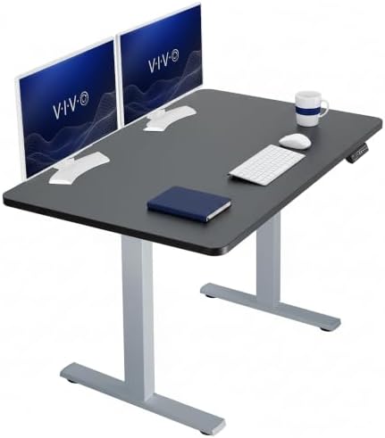 VIVO Black 48 x 30 in Standing Desk, DESK-KIT-1G5B