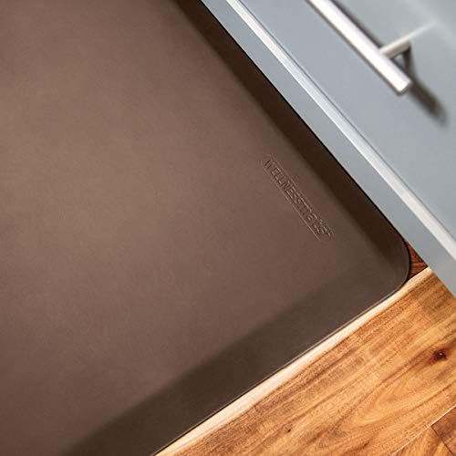 WellnessMats Original Collection Anti-Fatigue Floor Mat, Polyurethane – Ergonomic Support Pad for Home, Kitchen, Garage, Office Standing Desk – Water Resistant - Made in USA