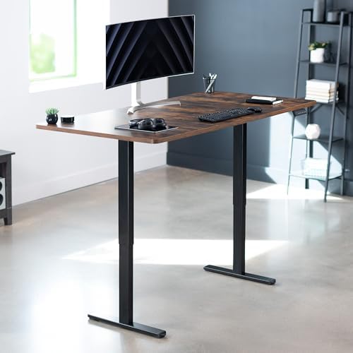 VIVO Rustic Vintage Brown 71 x 36 in Standing Desk, DESK-KIT-E2B7N-36