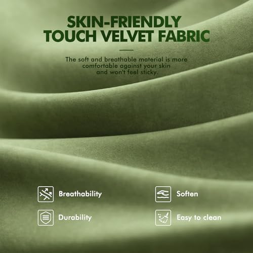 Soontrans Ergonomic Velvet Fabric Gaming Chair with Footrest, Comfortable Video Gamer Chair for Adult, Reclining Office Computer Desk Game Chairs with Massage Lumbar Cushion,Headrest