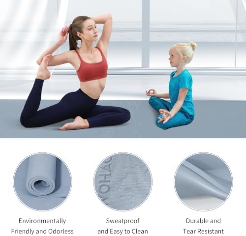 Extra Wide & Thick 8mm Yoga Mat, 72"x31.5"