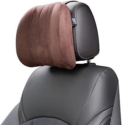 Car Headrest Pillow –Premium Memory Foam Ergonomic Car Pillow for Head Support & Comfort, Soft Washable Cover, Ideal for Long Drives and Travel