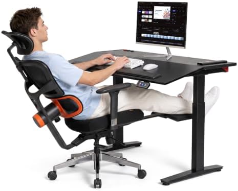 Newtral Smart Motorized Tilt Desk + Ergonomic Office Chair Bundle