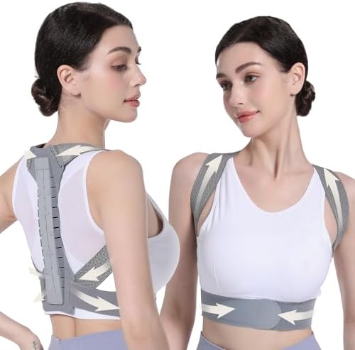 OFIR Upper Back Posture Corrector for Women, After-Work Sofa Reading Support, Twin-Pressure System Back Straightener Posture Brace For Women, 3D Diamond Breathable Cushioning,High-Elastic Straps