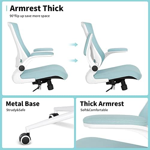 Misolant Tall Office Chair, Drafting Chair for Standing Desk, High Office Chair with Adjustable Lumbar Support, Flip-up Arm and Footrest Ring, Tall Drafting Chair for Bar Height Desk