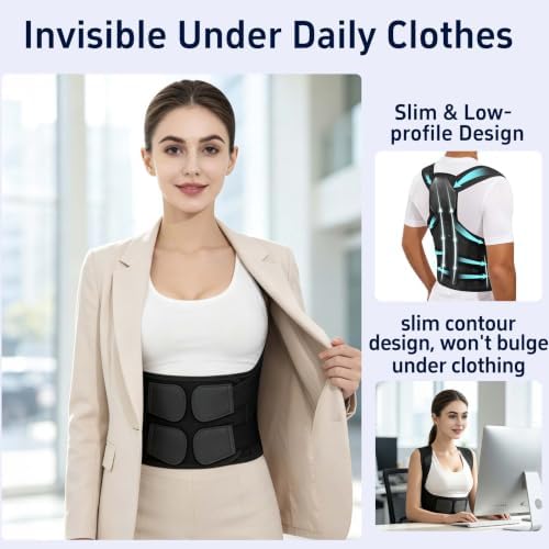 Posture Corrector for Men Women Back Brace Full Back Support Adjustable