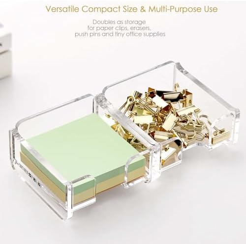 YUXUN Stackable Clear Acrylic Sticky Note Holder