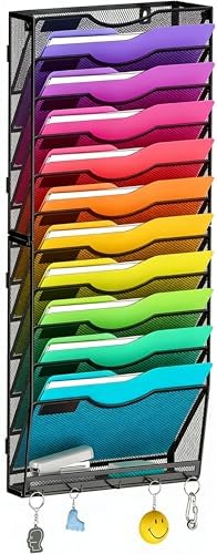 Gawerk Hanging Wall File Organizer, 12+1 Tier