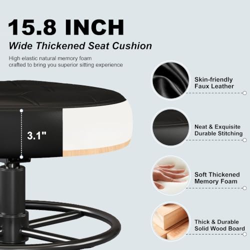Drafting Chair with Backrest, Tall Desk Chair for Standing Desk