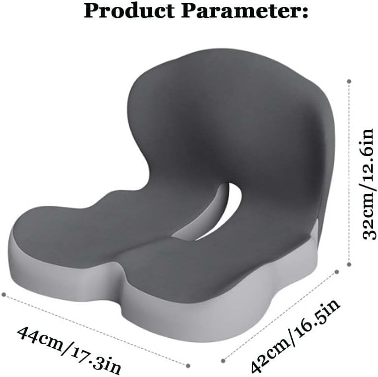 Orthopedic Seat Cushion with Back Support for Car Office Chair