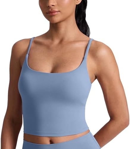 CRZ YOGA Butterlift Scoop Neck Crop Tank Top