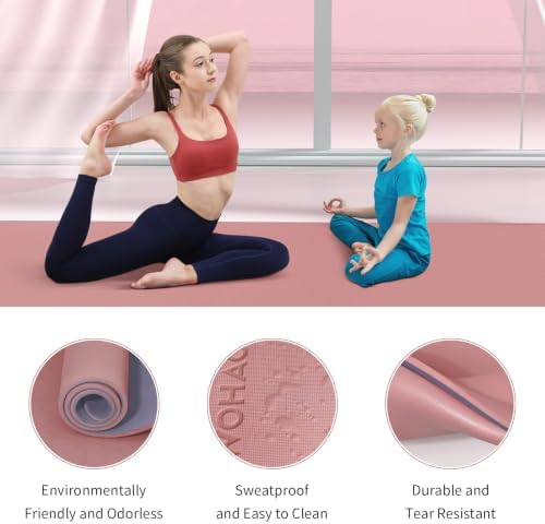 8mm Thick Yoga Mat Non Slip for Women Men