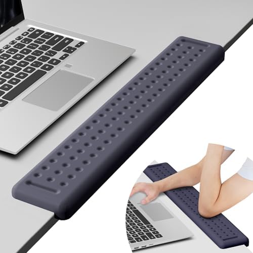 Leolee L-Shaped Desk Long Wrist Rest Elbow 60CM, Deep Blue Arm Rest