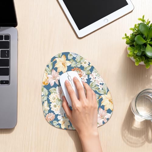 Water Drop Mouse Pad 7.3x8in Non-Slip for Laptop, Daisy