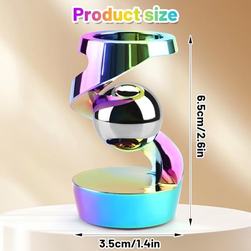 Kinetic Spinning Fidget Desk Toy for ADHD Stress Relief, Rainbow
