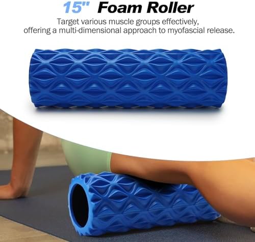 5 in 1 Foam Roller Set High Density Patented Foam Roller for Exercise