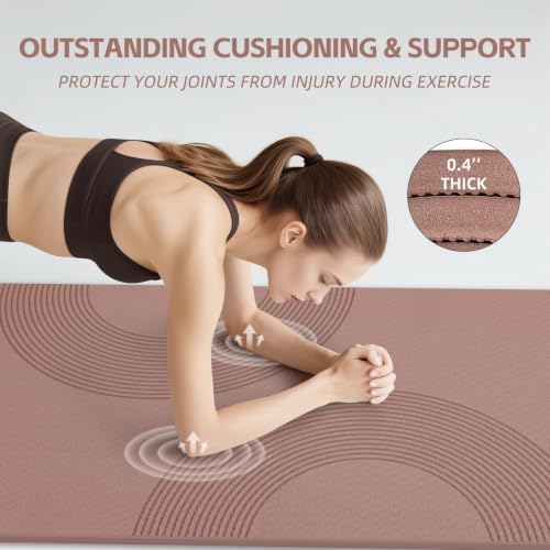 PAIDU Extra Large Yoga Mat, 72"x36" 10MM Thick POE Non Slip Exercise Mat