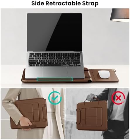 Nillkin 16 inch Laptop Sleeve with Stand (4-in-1), 2 Stand Modes, Mouse Pad
