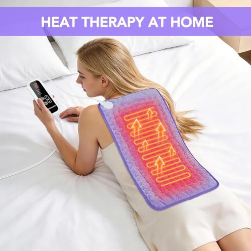 Heating Pad for Back Pain Relief - 24"x12" Electric Heating Pad
