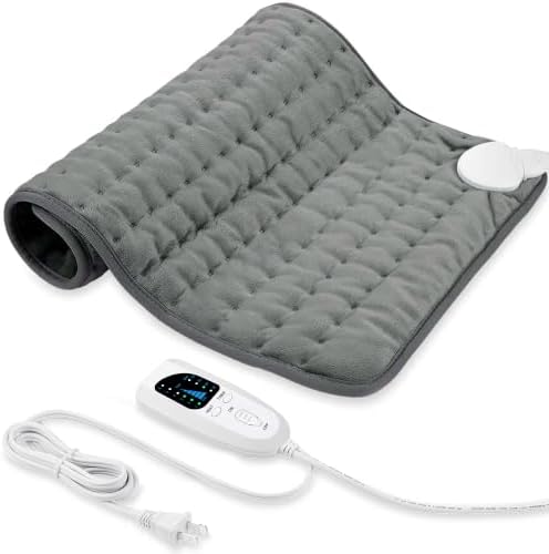 24x20 Inch Electric Heating pad for Back Neck Shoulder Knee Arms Legs- Electric Heat Pads with 6 Heat Settings & Auto Shut Off &Dry/Moist Heat Heating Pad for Birthday Mother Father Girl Men Women