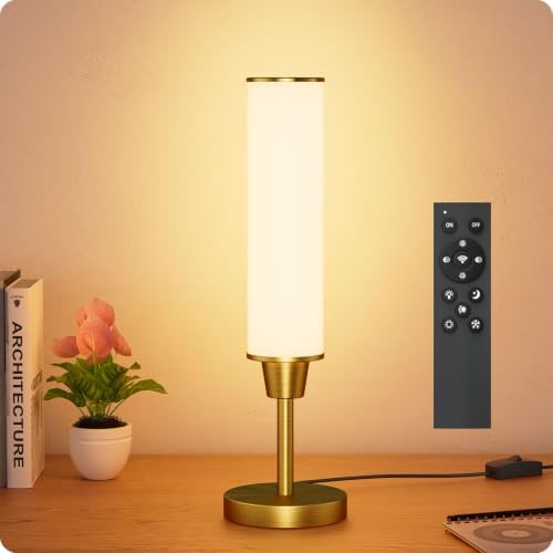 Nukanu Table Lamp with Remote, Gold