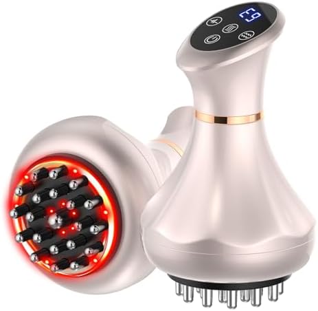Lymphatic Drainage Massager, Anti Cellulite Massage Tool For Belly & Thigh Stretch Marks & Cellulite Reduction, Handheld Massage tools for Sciatica Nerve, shoulder, Hip, Muscle, Low Back Pain Relief