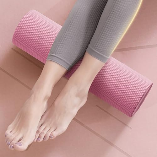 12 Inch EVA Soft Dot Foam Roller for Muscle Therapy, Yoga and Balance Exercises, High-Density Massage Roller, Foam Roller for Back, Legs for Home, Gym and Travel (Pink#L)